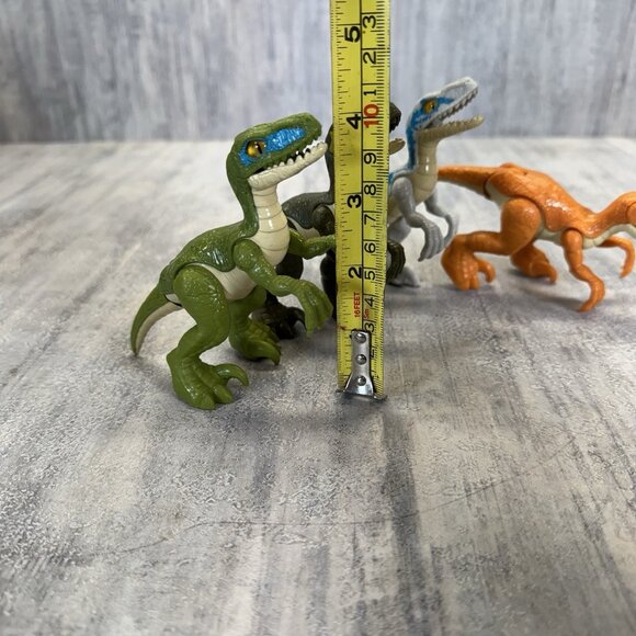 Jurassic World Park Fisher Price Imaginext Velociraptor Blue Dinosaur Figure Lot - Picture 6 of 6